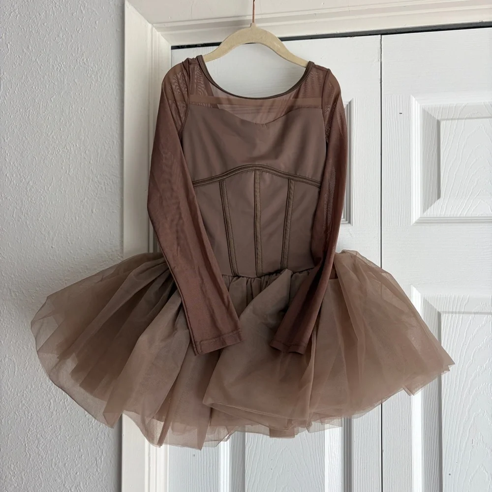 Weissman As It Was Corset Style Tutu Dress Costume Mauve IC 7/8 15911